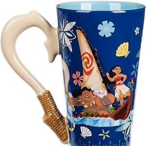 Disney Store Mulan Fish Hook Cast Movie Ceramic Tall Mug